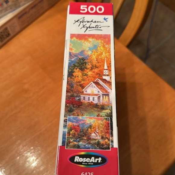 Abraham Hunter 500 piece puzzle - Church By the River - Picture 3 of 8